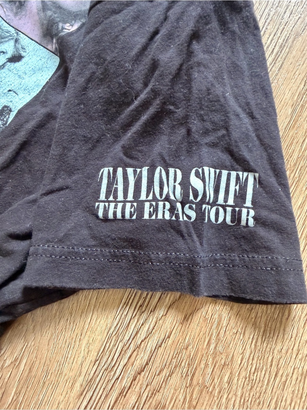 Taylor Swift Eras tour Black Tour Graphic Tee with White Print 0011 - Picture 2 of 5